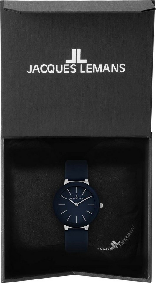 Jacques Lemans Quarzuhr Monaco 42-9D, Armbanduhr, Damenuhr, Crystexglas, Lederarmband – Bild 3 von 3