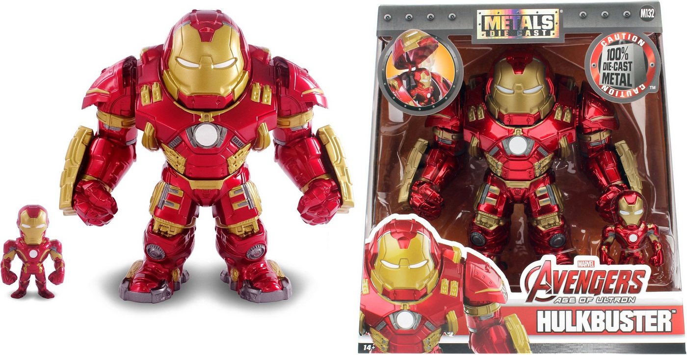 JADA Actionfigur Marvel Hulkbuster + Ironman Figur, aus Metall – Bild 2 von 5