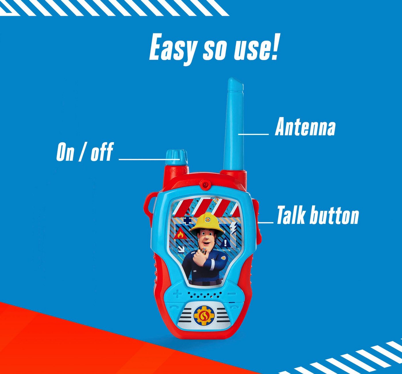 JADA Walkie Talkie Feuerwehrmann Sam – Bild 3 von 5