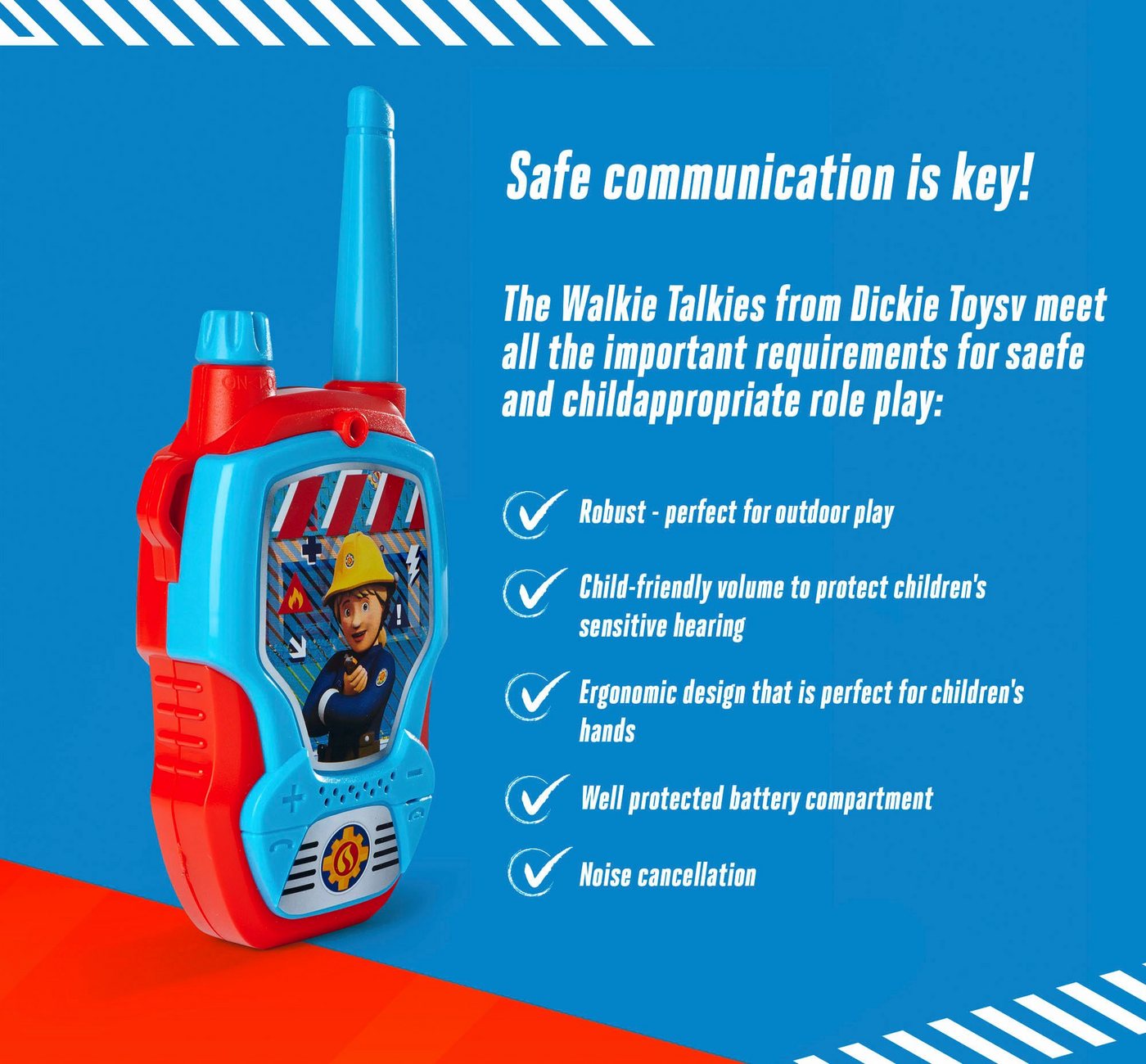 JADA Walkie Talkie Feuerwehrmann Sam – Bild 5 von 5