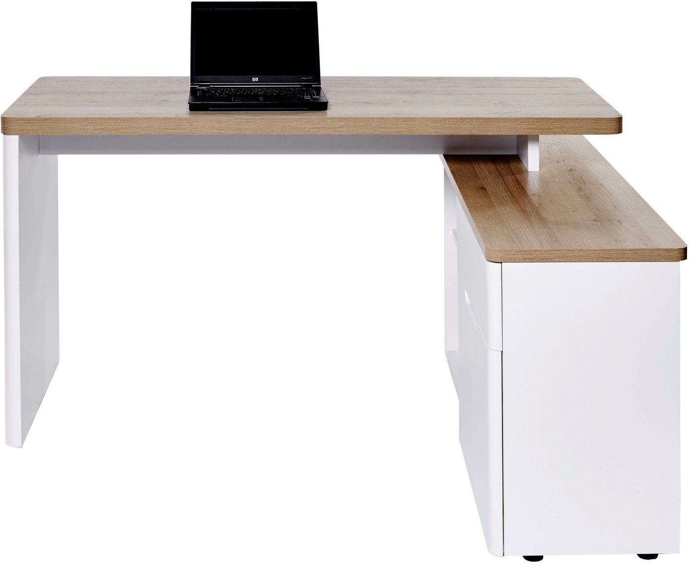 Jahnke Eckschreibtisch CU-LIBRE 150 E (1-St), wechselseitig montierbar – Bild 2 von 5
