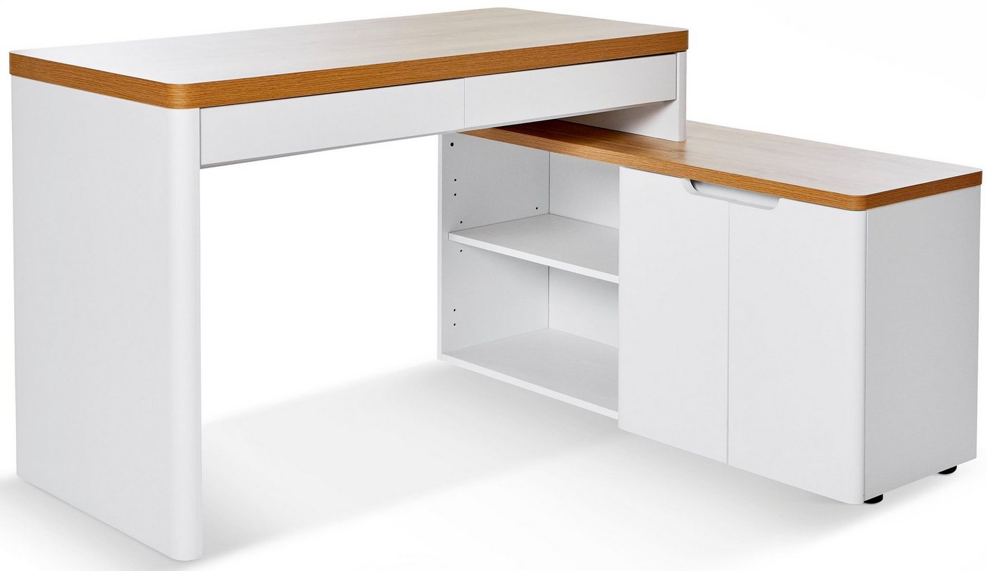 Jahnke Eckschreibtisch LIBRE C 155 E (1-St), wechselseitig montierbar, Breite ca. 140 cm – Bild 3 von 5