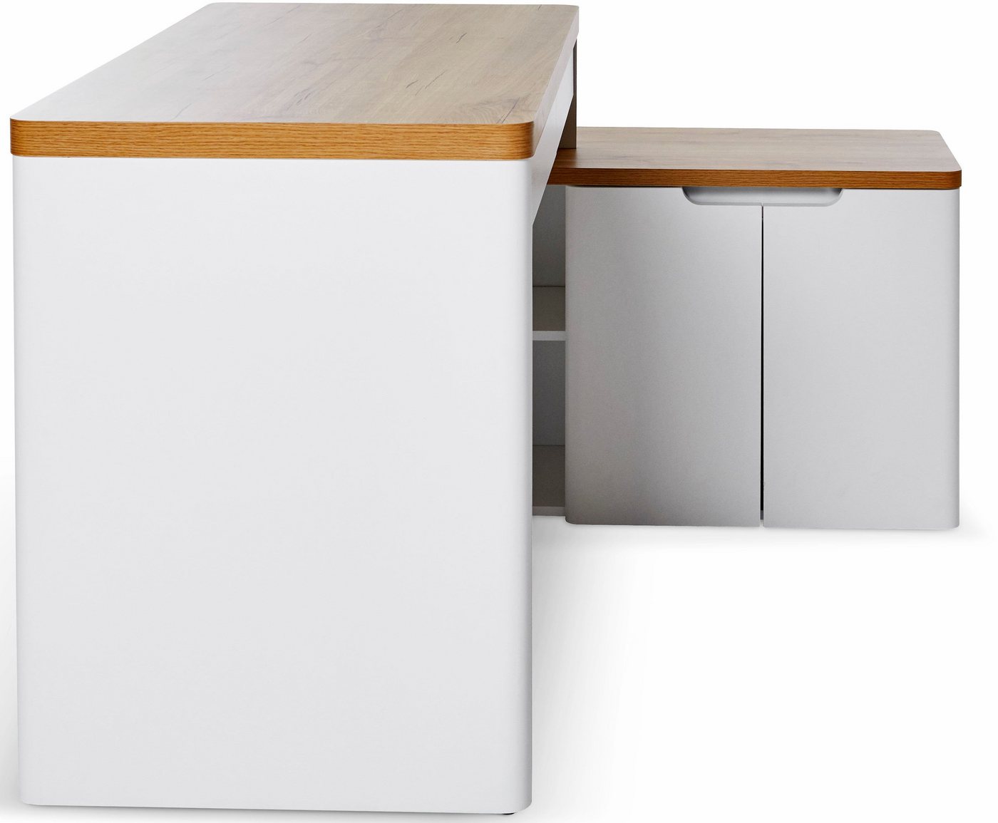 Jahnke Eckschreibtisch LIBRE C 155 E (1-St), wechselseitig montierbar, Breite ca. 140 cm – Bild 4 von 5