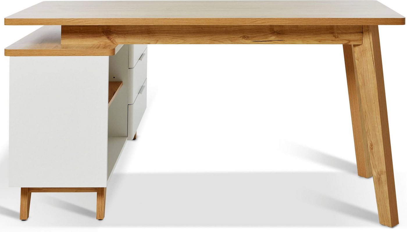 Jahnke Eckschreibtisch LIBRE D 240 E (1-St), wechselseitig montierbar, Breite ca. 140 cm – Bild 3 von 5