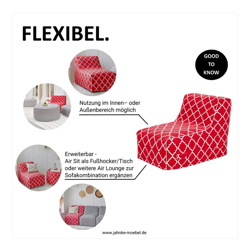 Jahnke Loungesessel AIR LOUNGE (1-St), aufblasbar, Indoor & Outdoor, 60 cm Sitztiefe – Bild 5 von 5