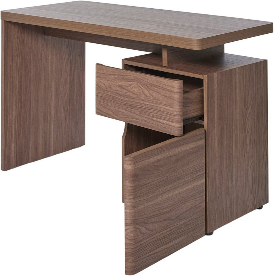 Jahnke Schreibtisch CU-LIBRE 120, platzsparender Arbeitsplatz, 1 Schublade & 1 Tür, Breite: 120 cm – Bild 4 von 5