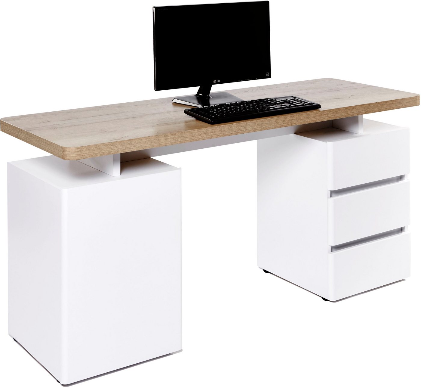 Jahnke Schreibtisch CU-LIBRE C 250, wechselseitig montierbar – Bild 3 von 5