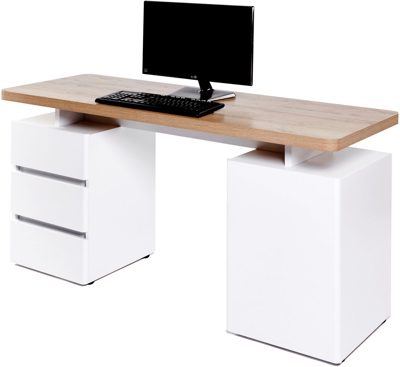 Jahnke Schreibtisch CU-LIBRE C 250, wechselseitig montierbar – Bild 5 von 5