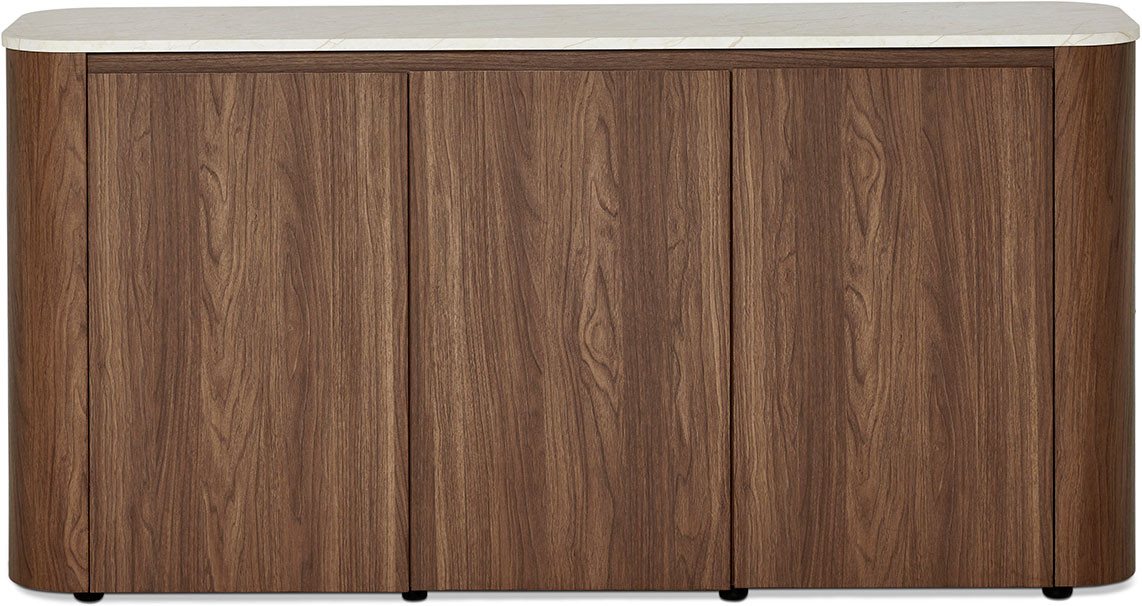 Jahnke Sideboard TRESOR SB 150, Sideboard, Marmor Look, grifflose Optik, 3 Türen, Breite:150 cm – Bild 4 von 5