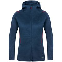 JAKO Damen Freizeitjacke Challenge mit Kapuze, Größe 42 in Blau
