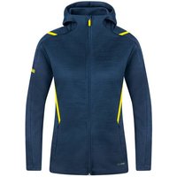 JAKO Damen Freizeitjacke Challenge mit Kapuze, Größe 36 in Blau