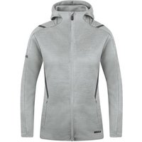 JAKO Damen Freizeitjacke Challenge mit Kapuze, Größe 38 in Grau