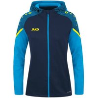 JAKO Damen Kapuzenjacke Performance, Größe 34 in Blau