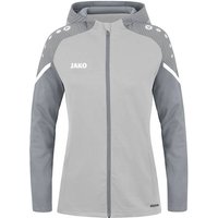 JAKO Damen Kapuzenjacke Performance, Größe 34 in Silber