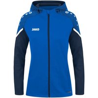 JAKO Damen Kapuzenjacke Performance, Größe 40 in Blau