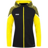 JAKO Damen Kapuzenjacke Performance, Größe 40 in Schwarz