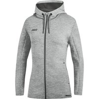 JAKO Damen Kapuzenjacke Premium Basics, Größe 42 in Grau