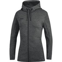 JAKO Damen Kapuzenjacke Premium Basics, Größe 38 in Grau