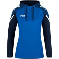 JAKO Damen Kapuzensweat Performance, Größe 38 in Blau