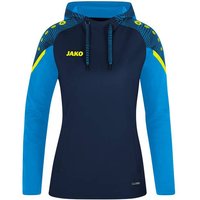 JAKO Damen Kapuzensweat Performance, Größe 42 in Blau