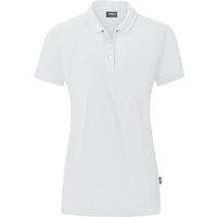 JAKO Damen Polo Organic, Größe 40 in Weiß