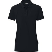 JAKO Damen Polo Organic, Größe 34 in Schwarz
