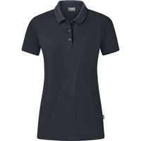 JAKO Damen Polo Organic Stretch, Größe 46 in Grau