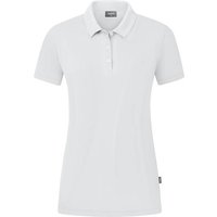 JAKO Damen Polo Organic Stretch, Größe 38 in Weiß