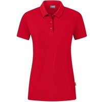 JAKO Damen Polo Organic Stretch, Größe 42 in Rot