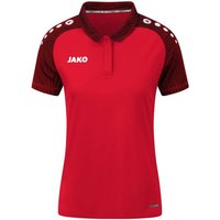 JAKO Damen Polo Polo Performance, Größe 36 in Rot