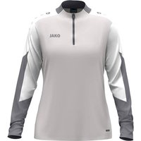 JAKO Damen Pullover Ziptop Dynamic Damen, Größe L in Silber