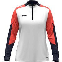 JAKO Damen Pullover Ziptop Dynamic Damen, Größe M in Silber