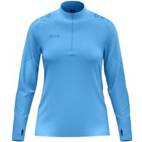 JAKO Damen Pullover Ziptop Light Flow Damen, Größe L in Blau