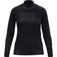 JAKO Damen Pullover Ziptop Light Flow Damen, Größe L in Schwarz