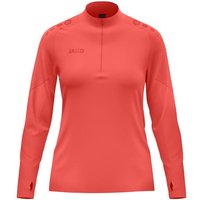 JAKO Damen Pullover Ziptop Light Flow Damen, Größe L in Rot