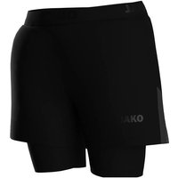 JAKO Damen Tight 2-in-1 Short Power, Größe 44 in Schwarz