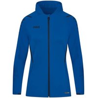 JAKO Damen Trainingsjacke Challenge mit Kapuze, Größe 34 in Blau