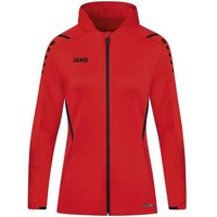 JAKO Damen Trainingsjacke Challenge mit Kapuze, Größe 42 in Rot