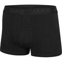 JAKO Herren Boxershort Premium 2er Pack, Größe M in Schwarz