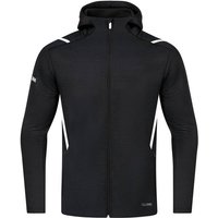 JAKO Herren Freizeitjacke Challenge mit Kapuze, Größe 4XL in Schwarz