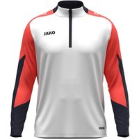 JAKO Herren Pullover Ziptop Dynamic, Größe L in Silber