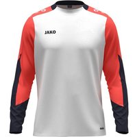 JAKO Herren Sweatshirt Longsleeve Dynamic, Größe 3XL in Silber