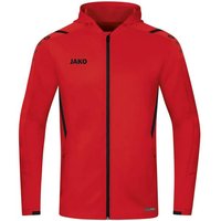 JAKO Herren Trainingsjacke Challenge mit Kapuze, Größe M in Rot
