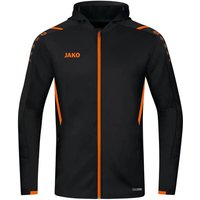 JAKO Herren Trainingsjacke Challenge mit Kapuze, Größe XXL in Schwarz