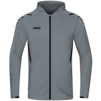 JAKO Herren Trainingsjacke Challenge mit Kapuze, Größe M in Grau