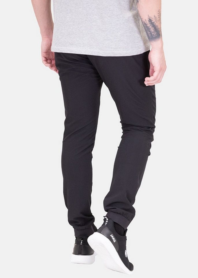 Jako Jogginghose Freizeithose Casual (elastisches Material) lang schwarz Herren – Bild 2 von 5