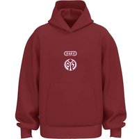 JAKO Kinder Mainz 05 Hooded Sweat Freizeit, Größe 164 in Rot