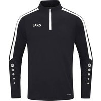 JAKO Kinder Pullover Ziptop Power, Größe 128 in Schwarz