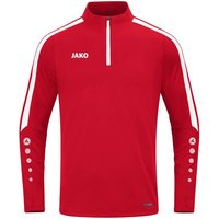 JAKO Kinder Pullover Ziptop Power, Größe 128 in Rot