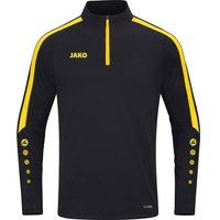 JAKO Kinder Pullover Ziptop Power, Größe 140 in Schwarz